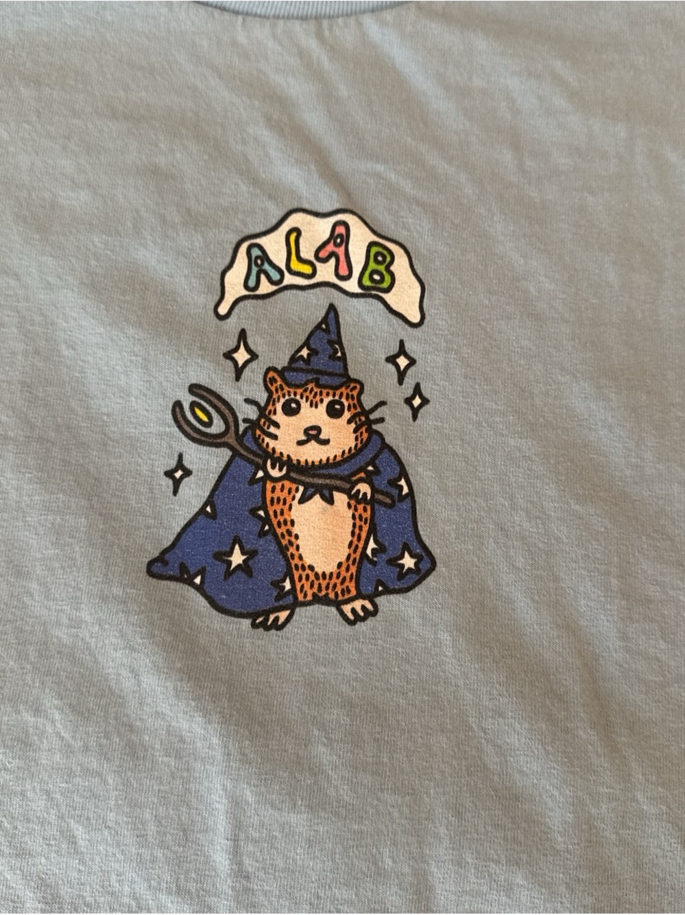 ALAB Wizard Hamster Graphic Tee - Light Blue